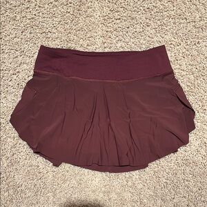 Lululemon Maroon Athletic Skirt